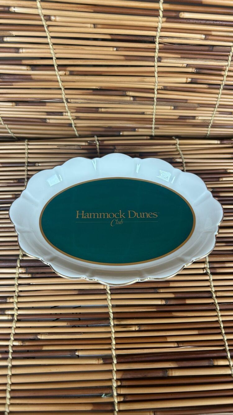Hammock Dunes Golf Course Palm Coast, Florida Pickard Made in the USA Tray